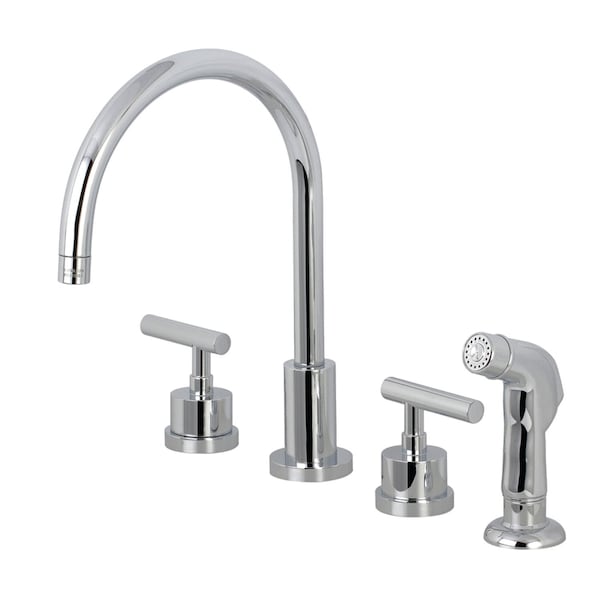 KS8721CML Widespread Kitchen Faucet, Polished Chrome